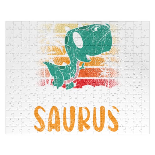 Lil Bro Saurus Best Bro Ever Brotherhood Dinosaur Jigsaw Puzzles