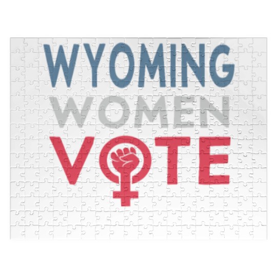 Wyoming Women Vote Voter 2022 Election Feminist Jigsaw Puzzles