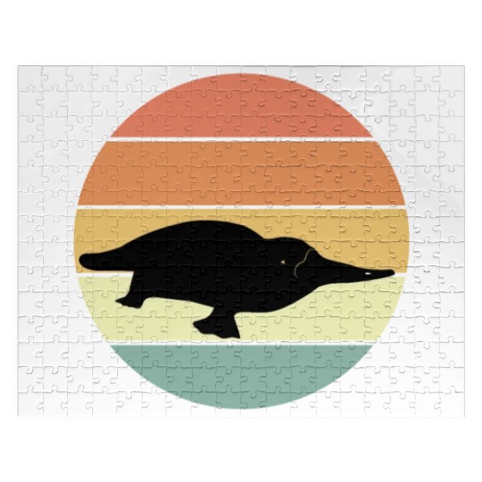 Retro Platypus Jigsaw Puzzles