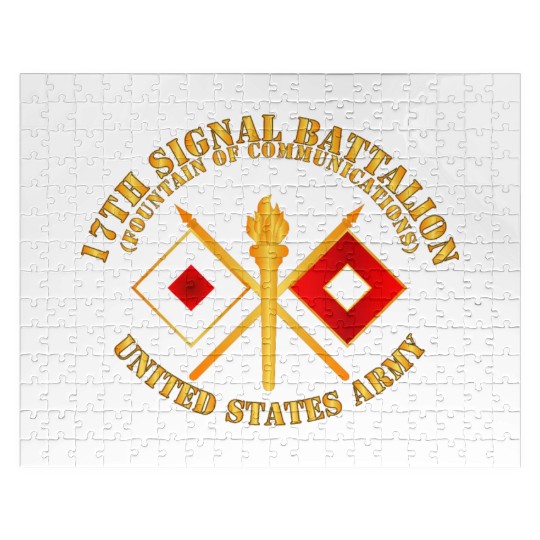 Army 17th Signal Battalion Branch USA Jigsaw Puzzles