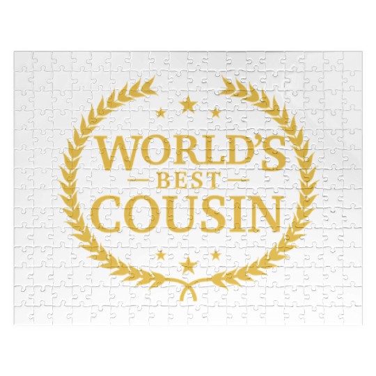 World s Best Cousin Greatest Ever Award Jigsaw Puzzles