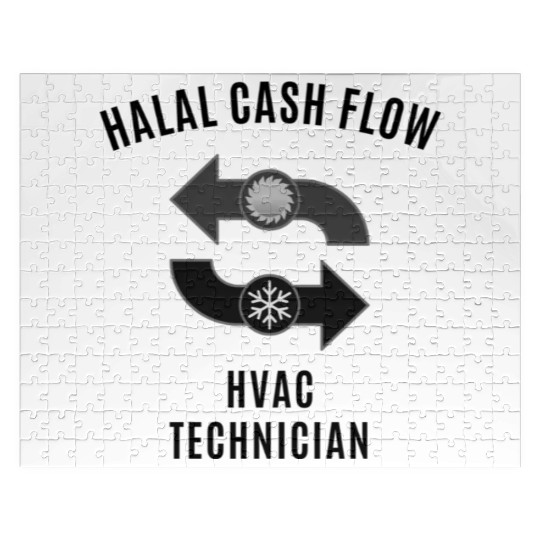 Halal Cash Flow - HVAC Black Jigsaw Puzzles