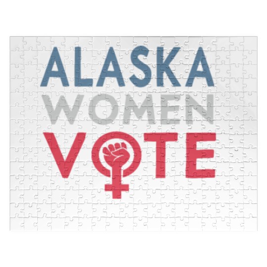 Alaska Women Vote Voter 2022 Election Feminist Jigsaw Puzzles