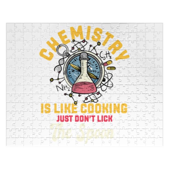 Chemistry Is Like Cooking Funny Chemist Science Jigsaw Puzzles