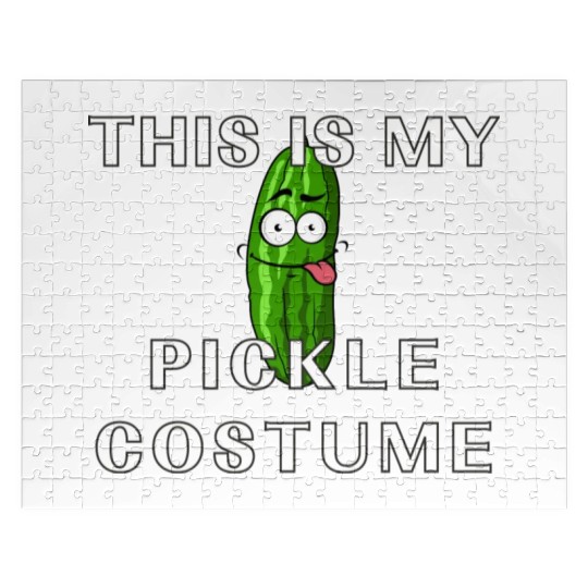 This is my Halloween pickle Costume Funny pickles Jigsaw Puzzles