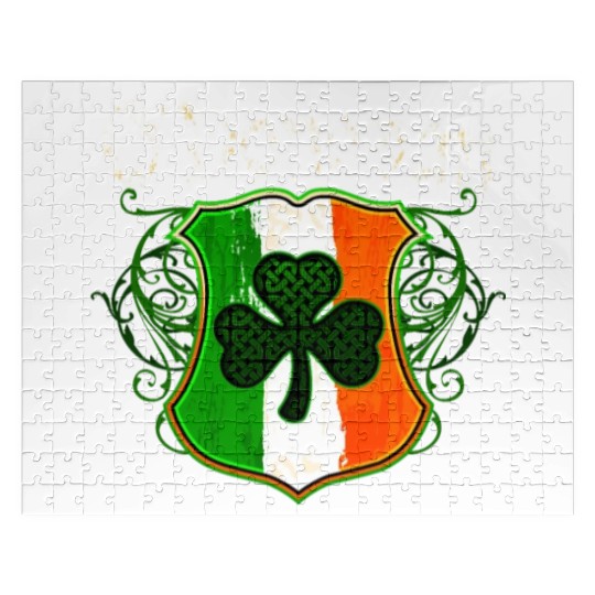 O'Donovan Irish Surname Ireland Flag Shamrock Jigsaw Puzzles