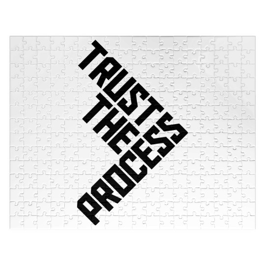 trust the process quote Jigsaw Puzzles