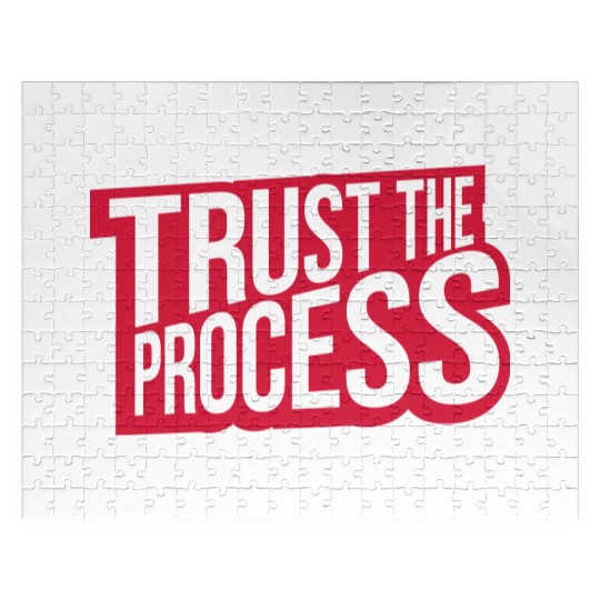 trust the process quote Jigsaw Puzzles