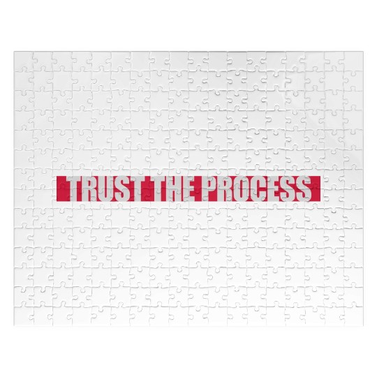 trust the process quote Jigsaw Puzzles