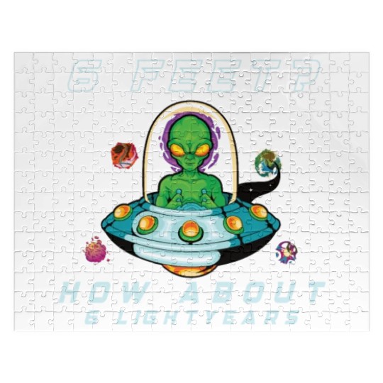 Alien Extraterrestrial Area 51 UFO Space Geek Gift Jigsaw Puzzles