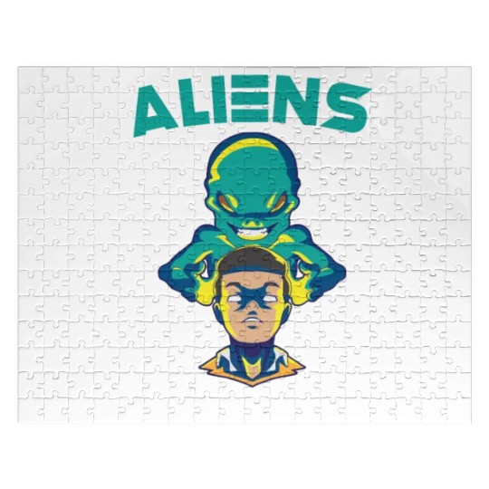 Alien Extraterrestrial Area 51 UFO Space Geek Gift Jigsaw Puzzles