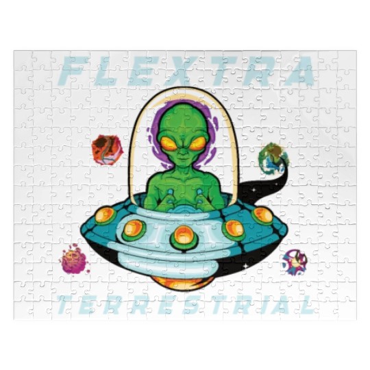 Alien Extraterrestrial Area 51 UFO Space Geek Gift Jigsaw Puzzles