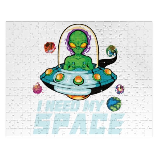 Alien Extraterrestrial Area 51 UFO Space Geek Gift Jigsaw Puzzles