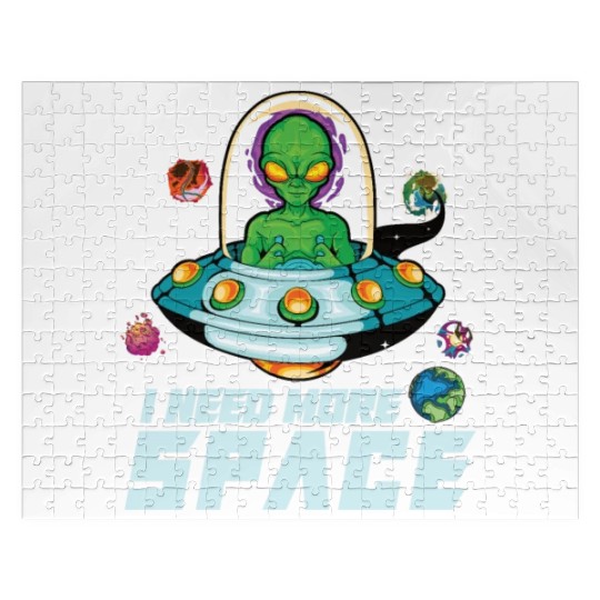 Alien Extraterrestrial Area 51 UFO Space Geek Gift Jigsaw Puzzles