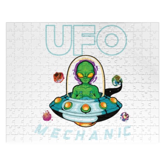 Alien Extraterrestrial Area 51 UFO Space Geek Gift Jigsaw Puzzles