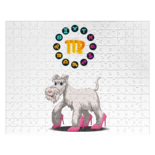 Funny Dog Lover Horoscope Virgo Zodiac Sign Cool Jigsaw Puzzles