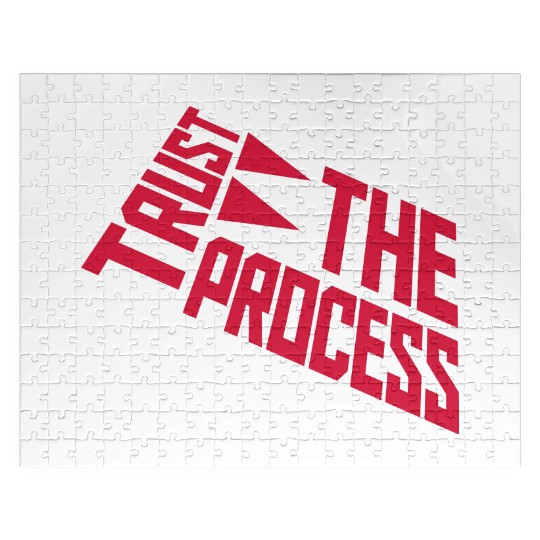 trust the process quote Jigsaw Puzzles