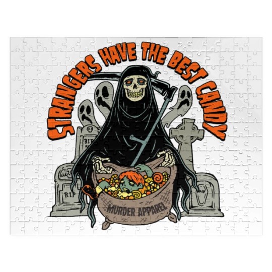 Halloween Trick Or Treat Grim Reaper Spooky 85 Jigsaw Puzzles