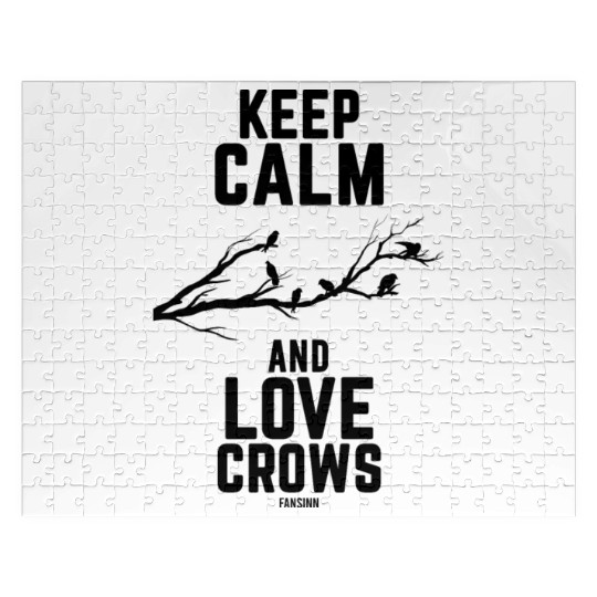 Corvidae Crow Gothic Odin Jigsaw Puzzles