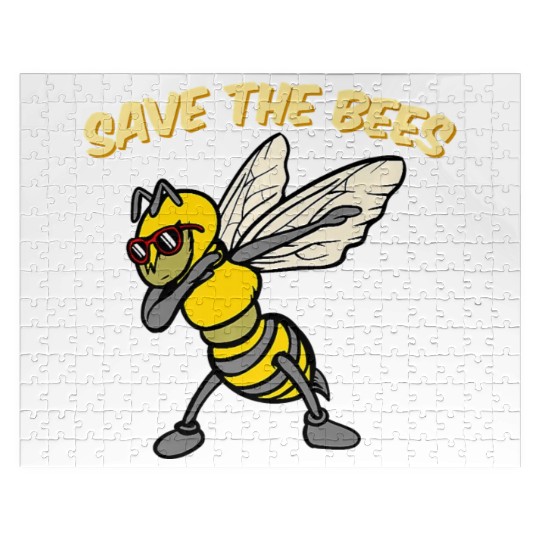 Save The Bees Jigsaw Puzzles Dabbing Bumblebee Bee Earth Pl