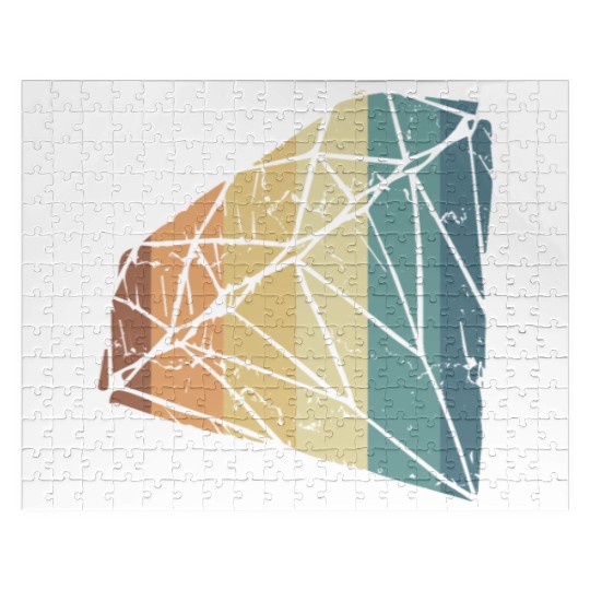 Vintage Diamond Gemstone Jewelry Jeweler Coral Jigsaw Puzzles