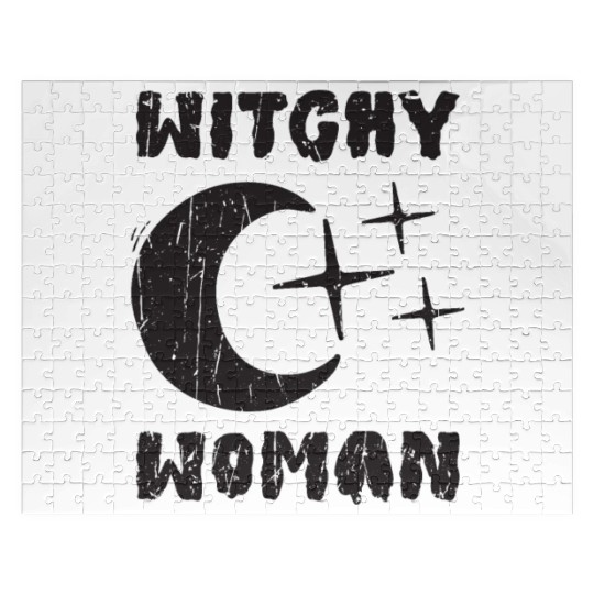 Witchy Woman - magic halloween Jigsaw Puzzles