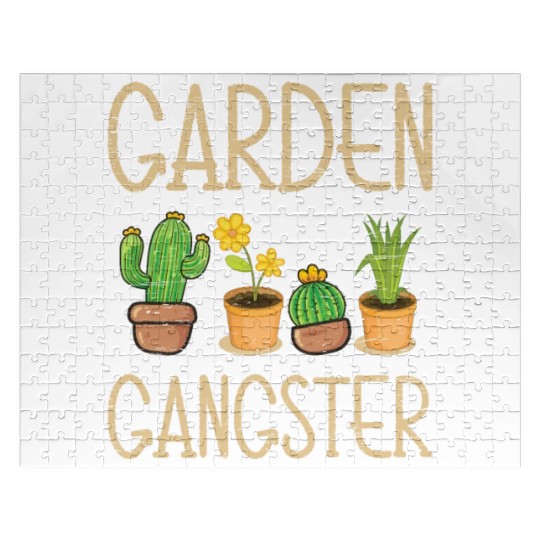 Garden Gangster Flowers Plant Gardener Jigsaw Puzzles