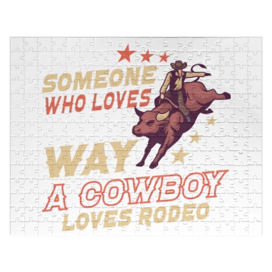 Rodeo Bull Riding Livestock Show Farmer Cattle Jigsaw Puzzles