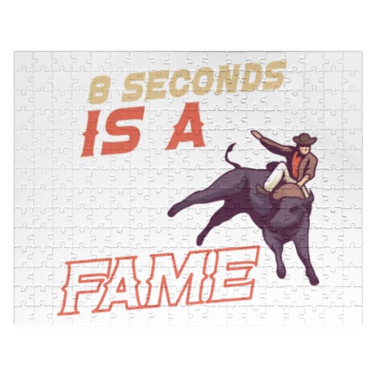 Rodeo Bull Riding Livestock Show Farmer Cattle Jigsaw Puzzles