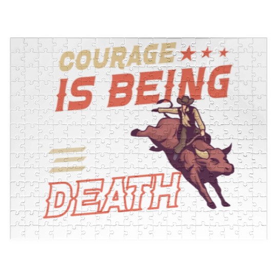 Rodeo Bull Riding Livestock Show Farmer Cattle Jigsaw Puzzles