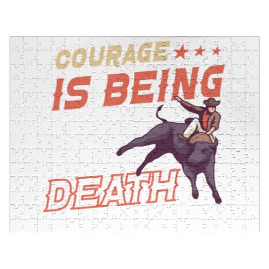 Rodeo Bull Riding Livestock Show Farmer Cattle Jigsaw Puzzles