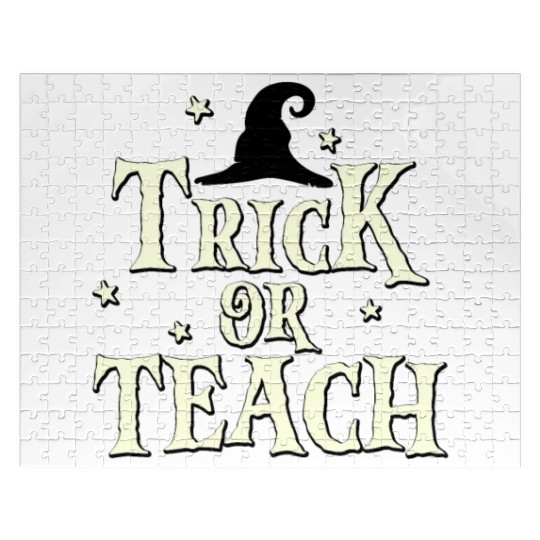 Cute Trick or Read Halloween Book Lover Jigsaw Puzzles