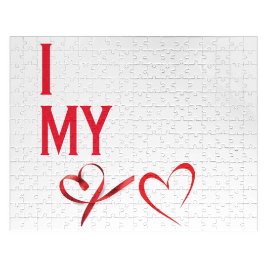 i love my family Jigsaw Puzzles