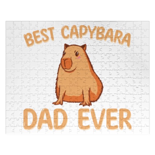 Best Capybara Dad Ever Jigsaw Puzzles