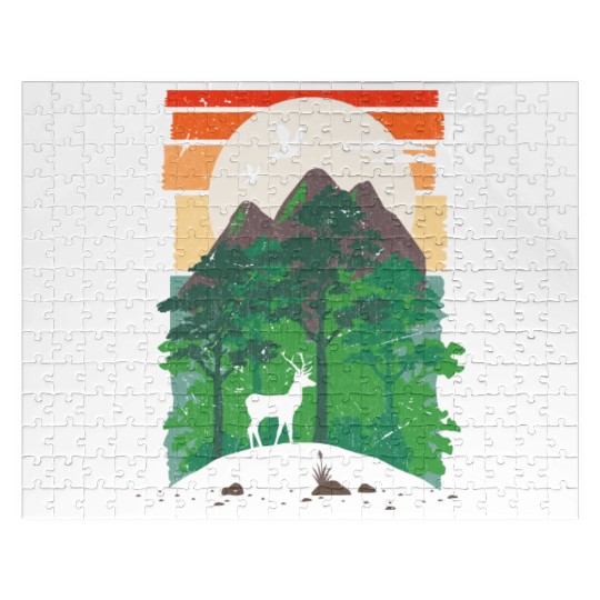 Deer Forest Outdoor Nature Animals Jigsaw Puzzles