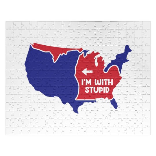 Michigan US Slogan for patriotic Michigander Jigsaw Puzzles