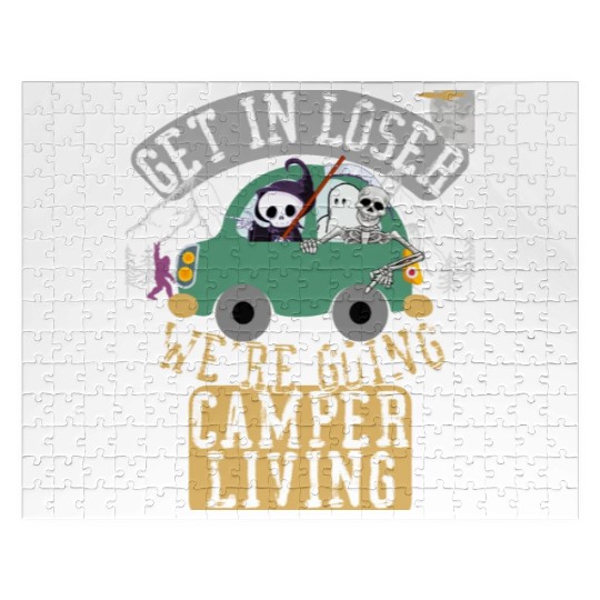 Get in loser we're going camper living Jigsaw Puzzles