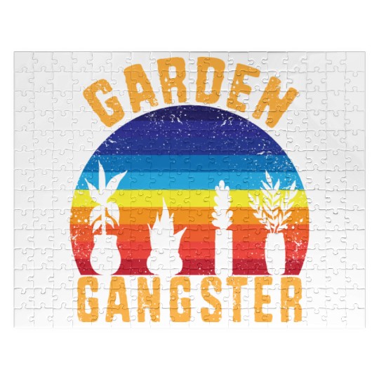 Funny Gardener Botanical Garden Gangster Jigsaw Puzzles