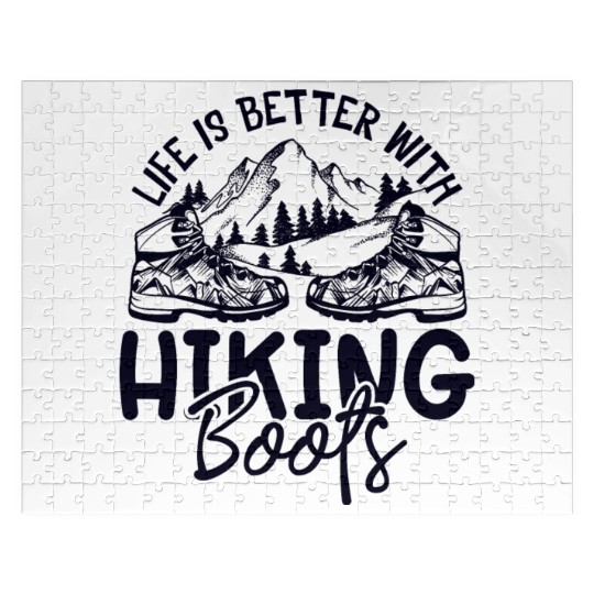 Do Not Forget Your Hiking Boots, Hiking Hiker Jigsaw Puzzles