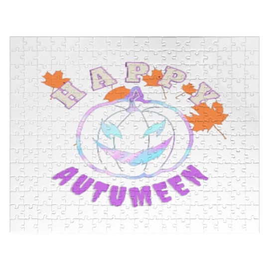 Happy haloween, autumn season Jigsaw Puzzles