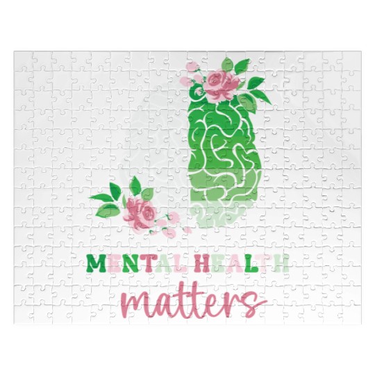 Green and Pink : Mental Health Matters Jigsaw Puzzles