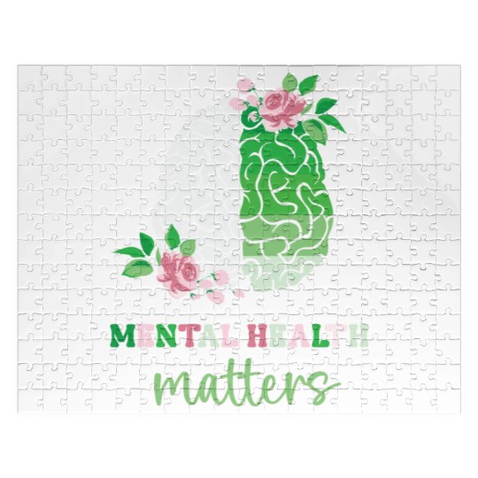 Green and Pink : Mental Health Matters Jigsaw Puzzles