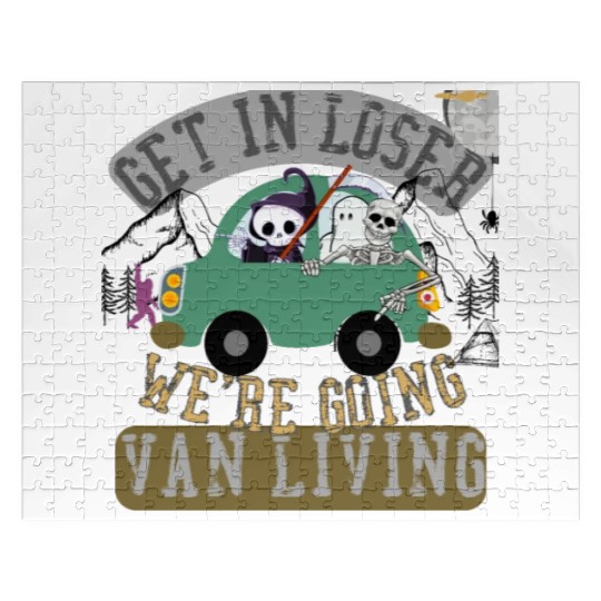 Get in loser we're going van living Jigsaw Puzzles