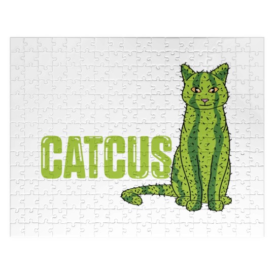 Funny Catcus Cat Mom Gift Jigsaw Puzzles