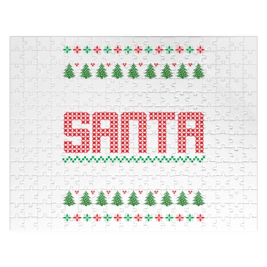 Dear Santa I Can Explain - Saying Ugly Christmas Jigsaw Puzzles