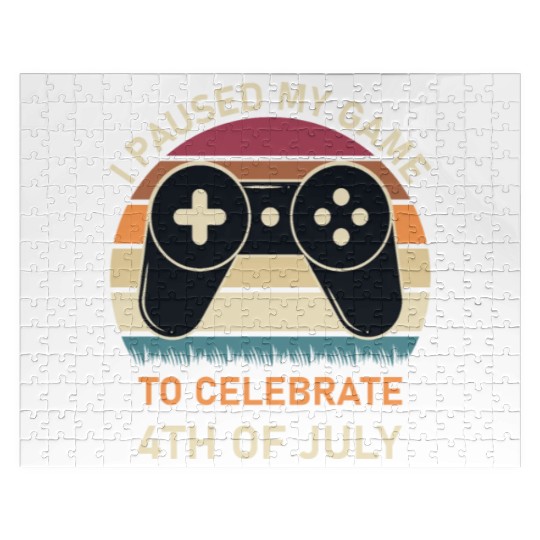 4th of july Gamer I paused my game to Celebrate Jigsaw Puzzles