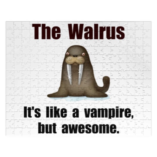 Walrus Vampire Funny Jigsaw Puzzles