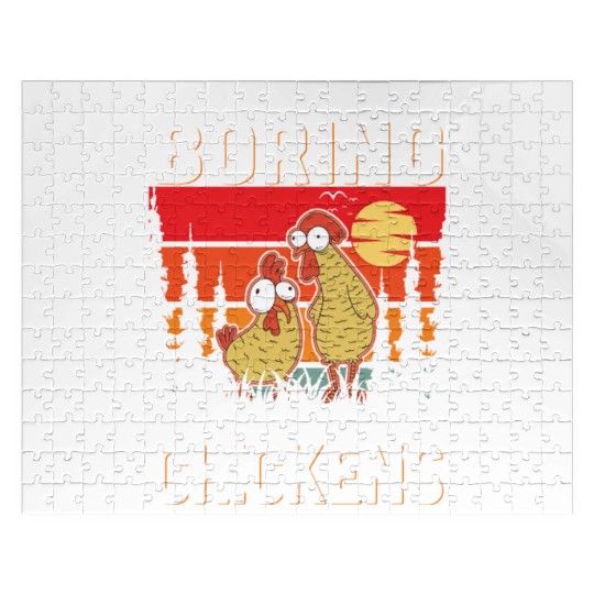 Chickens Gift Farmer Chicken Coop Jigsaw Puzzles