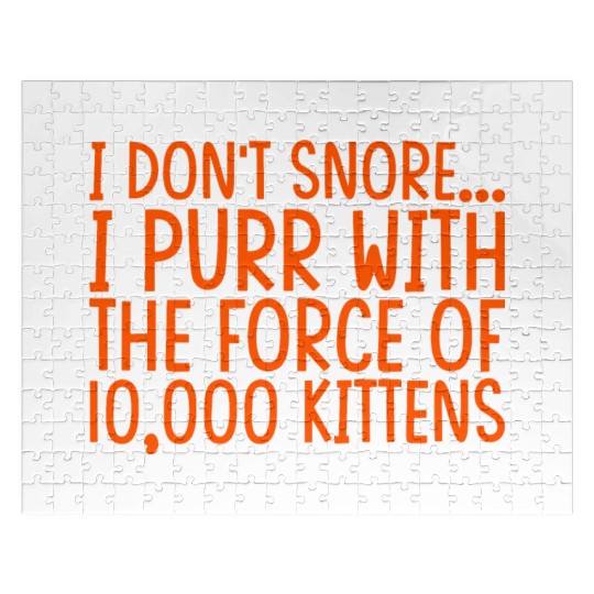 I Purr With The Force Of 10,000 Kittens 2 Jigsaw Puzzles