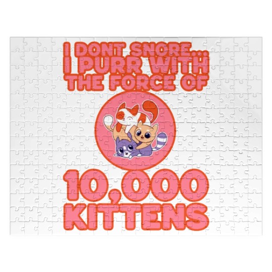I Purr With The Force Of 10,000 Kittens 3 Jigsaw Puzzles
